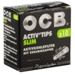 OCB Activ Tips Charcoal 7mm.  (OCB-091)